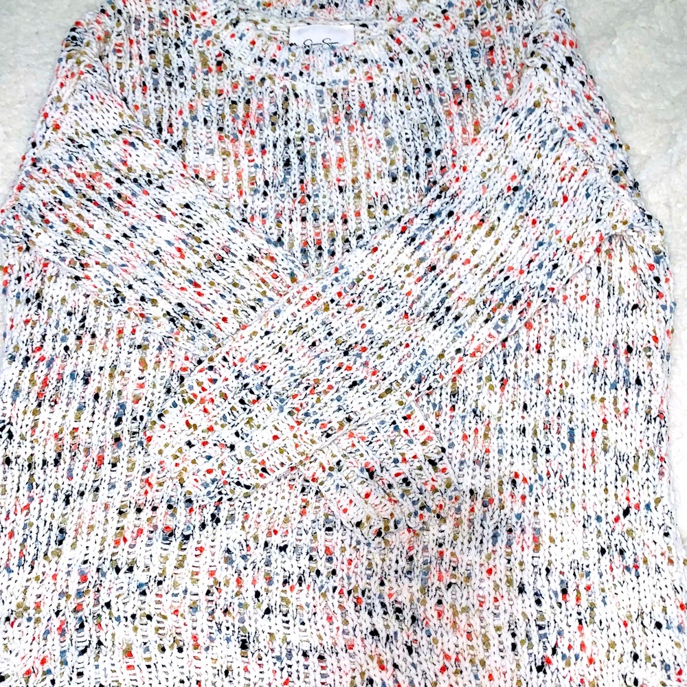 COLORFUL COMFY POM POM SWEATER!
